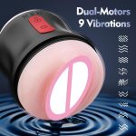 Automatic Male Masturbator Cup Open-ended Vibrating Realistic Vagina Masturbation Cup Pocket Pussy SexToy for Men Adult Supplies - 图片 2