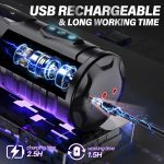 Automatic Male Masturbator 7 Thrusting 7 Rotating Modes Electric Penis Pump Visual Window Suction Base Sex Machine Vibration - 图片 2