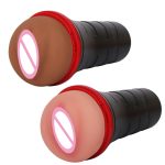 Male Silicone Masturbators Cup Realistic Artificial Vagina Pocket Pussy Cans Sex Toi for Man Masturbation Adult Tools Goods Shop - 图片 2