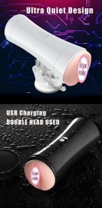 Customized Double Hole Male Masturbator TPE Aircraft Cup Vibrrtor Sucking Sex Toys for Men - 图片 2