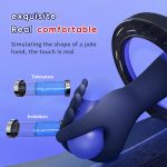 LED Display Finger Male Masturbation Stimulated Vibration Testicular Massager Masturbator Cup Sex Toys for Men - 图片 2