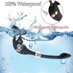 OEM Men's Semen Locking Ring Back Court Massager APP Remote Control Double Ring Double Shock Semen Locking Ring Anal Plug - 图片 2