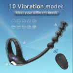 Semen Locking Ring 10 Frequency Vibration Wireless Remote Control Men's Backcourt Vibrating Masturbation Device Adult Products - 图片 2