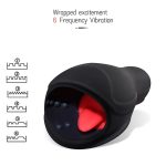 OEM Electric Oral Sex Penis Masturbator for Men 6 Speeds Vibrating Male Masturbator with Lick Suck Automatic Features - 图片 2
