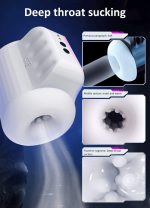 OEM Best Selling 10 Frequency Vibrating 4 Sucking Sex Toy for Man Through Type Aircraft Cup Realistic Male Masturbator - 图片 2
