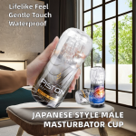 OEM Japanese Style Adult Sex Toy Transparent Crystal Arab Male Masturbator Soft TPE Material - 图片 2