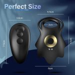 Men's Vibrating Ring Electric Remote Control Sperm Locking Vibrating Penis Ring Male Cock Ring 10 Speed G-spot Vibrator - 图片 2