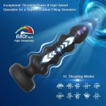 Thrusting Remote Control Butt Plug Anal Sex Toy With Vibrating and Thrusting Modes Prostate Massager for Male and Female - 图片 2