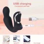 USB Rechargeable Anal Plugs Vibrating Anal Massager 8 Frequency Anal Plug Vibrator G-point Stimul Get for Adults - 图片 2