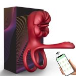 OEM Adults Silicone Cock Vibration Penis Rings Stimulating Erection Penis Sex Toys App Controlled Rose Tongue Sucking Anal - 图片 2