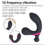 OEM Amazon Best Selling Multi-frequency Vibration Backstage Anal Plug Massage Into Sex Products Male or Gay Masturbation Stick - 图片 2