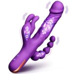 Silicone Anal Bead Massager 10 Speed Women Clitoral Suck Vibration G Spot Clitoris Female Sucking Rabbit Vibrator - 图片 2