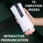 OEM Male Electric Masturbator, 10 Vibration and Interactive Sensory Sound Modes, 3D Realistic Texture Channel - 图片 2