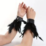 OEM Factory Direct Sale Ethnic Style Cuff Gothic Style Bracelet Cosplay Accessories Feather Wrist Clothing Accessories - 图片 2