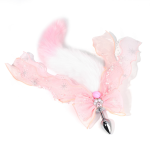 OEM Top Selling Colorful Long Plush Silver fox Tail Anal Plug SM Game Stainless Steel Anal Plug Big - 图片 2