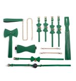 OEM BDSM Bondage Restraint Kit 7 PCS Premium Leather Handcuff Whip Sex Tools for Couples SM Adult Cosplay Games - 图片 2