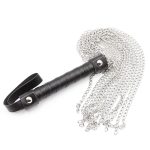 OEM High Quality Soft Leather Flogger for Male Sex Bdsm Bondage Gear with Metal Tassels Sex Spanking Whip Stock Included - 图片 2