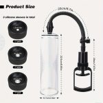 Manual Vacuum Penis Enlarger Penis Vacuum Pump Male Trainer Male Sex Toys for Penis Enlargement and Erection Improvement - 图片 2
