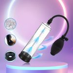 Adult Sex Toy Male Manual Penile Growth Enlarge Trainer Tool Penile Vacuum Pump with Metal Valve - 图片 2
