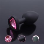 Pink Heart Shaped Masturbation Anal Glass Rod Massage Stick Supplies Female G-spot Female Adult Sexy Toys - 图片 2