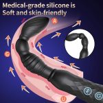 OEM Usb Charging Anal Plug New Rose Flower Vibrator Adult Sex Toys for Woman Remote Vibrating Silicone Anus Prostate Massager - 图片 2