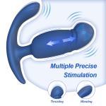 Adult Sex Toys Remote Control Butt Plug Vibrator Telescopic Thrusting Anal Plug Vibrator Sex Toys for Men - 图片 2