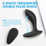 Anal Toys Men Butt Plug Vibrator Shock and Vibration Sexy Toy Remote Control Silicone Anal Toys for Women - 图片 2