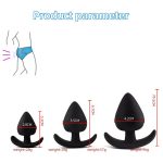 Hot Sale Silicone Butt Plug Portable Anal Plugs 3 Size Available Adult Sex Anal Toys Big Silicone Anal Plug for Female Male - 图片 2