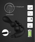 High Quality Adult Sex Toy 10 Frequency Silicone Vibrating Anal Butt Plug Prostate Massager Anal Toy Vibrator for Women Men - 图片 2