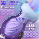 OEM 360?? Twisting Rotate Butt Plug Anal Vibrator Sex Toy for Men Prostate Massager Adult Toys - 图片 2