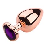 OEM Rose Gold Heart-shaped Metal Anale Plug Sex Toys Anal Butt Plug for Man and Woman Adult Factory Wholesale - 图片 2