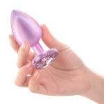 OEM 3-Piece Set Heart Shaped Base Crystal Diamond Anal Plug Trainer Anal Stimulation Jewelled Metal Butt Plug for Men Woman - 图片 2