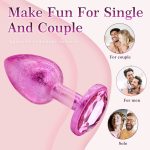 OEM New Unique Ice Flower Male Female Insert Sex Toys Juguetes Anales Para Hombres Round Gold Metal Butt Plug Anal Toys - 图片 2