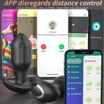 4PCS Vibrating Anal Plug Training Kit Long Distance APP Control Silicone Butt Plug Prostate Massager Anal Vibrator for Men Women - 图片 2