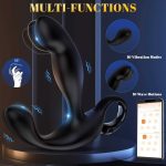OEM APP Remote Control Wave Motion Vibrating Male Prostate Massager Anal Vibrator Anal Butt Plug Adult Sex Toy - 图片 2