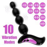 OEM Male Prostate Massager Adult Sex Toys Anal Vaginal Beads Vibrator Silicone Vibrating G-Spot Anal Butt Plug - 图片 2