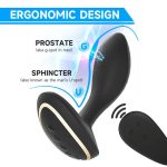 OEM Anal Toys Men Butt Plug Vibrator Shock and Vibration Sexy Toy Remote Control Silicone Anal Toys for Women - 图片 2