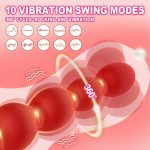 Rose Butt Plug Prostate Massager With 360?? Cyclic 10 Rotating & Vibrating Modes G Spot Vibrator Anal Toys for Men Women Couples - 图片 2