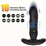 OEM Anal Stimulator USB Rechargeable Thrusting Prostate Massage Electronic Vibrating - 图片 2