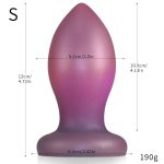 OEM Heart-Shape Anal Plug Sex Toys for Men & Women Diamond Back Court Anal Expander Adult Products for Sex - 图片 2