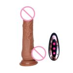 Realistic Veiny Telescopic Dildo with Remote Control for Anal and Spot Stimulation Hot Vibrators for Male Pleasure - 图片 2