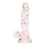 6.5 Inch Clear Silicone Dildo with Flared Suction Cup Base for Hands-Free Play - 图片 2