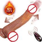 Remote Thrusting Realistic Soft Dildo Hands Free Female Masturbation Simulation Penis Sex Toy for Woman and Men Consolador - 图片 2