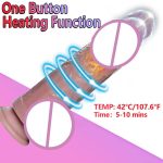 4 in 1 Remote Thrusting Vibrator Liquid Silicone Dildo Artificial Penis Realistic Licking Dildo Lifelike Dildo for Woman - 图片 2