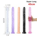 Free Custom Box - Super Long Realistic Penis Strap on Dildos With Suction Cup Soft Jelly Cock for Lesbian G Spot Sex Toy - 图片 2