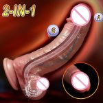 Women's Bendable Waterproof Clitoral Sucking Silicone Vibrator New Design Sex Toy With Dildo Vibrating Features - 图片 2