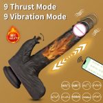Sex Toy Remote Control Silicone Dildo Strong Suction Cup Realistic Thrusting Dildo Vibrator for Women - 图片 2