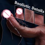 Hot Sale Liquid Silicone Huge Dildo Telescopic Warming Artificial Penis Sex Toys for Women - 图片 2