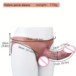 OEM Lesbian Realistic Large Dildos and Vibrators Wearable Penis Belt Sex Toy for Women - 图片 2