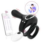 Wireless Remote Control and APP Control Wheel Lock Ring Vibration Massage Masturbator Glans Vibration Male Tire Lock Ring - 图片 2
